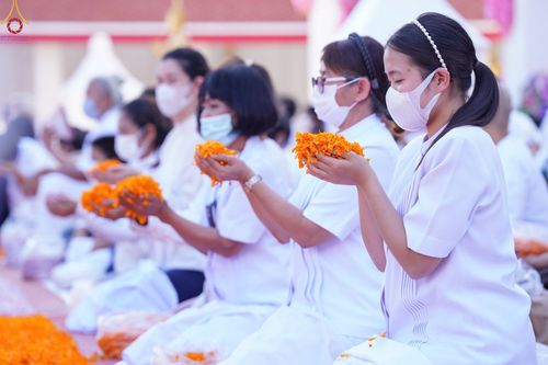 ภาพ No.70904:พิธีต้อนรับพระธรรมยาตรา ในโครงการธรรมยาตรากตัญญูบูชา มหาปูชนียาจารย์ พระมงคลเทพมุนี(สด จนฺทสโร) พระผู้ปราบมาร อนุสรณ์สถาน 7 แห่ง ปีที่ 11 วันที่ 14 มกราคม พ.ศ. 2566 ณ อนุสรณ์สถานลำดับที่ 3 สถานที่เกิดในเพศสมณะ วัดสองพี่น้อง อ.สองพี่น้อง จ.สุพรรณบุรี