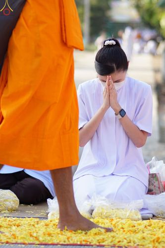 ภาพ No.70728:พิธีต้อนรับพระธรรมยาตรา ในโครงการธรรมยาตรากตัญญูบูชา มหาปูชนียาจารย์ พระมงคลเทพมุนี(สด จนฺทสโร) พระผู้ปราบมาร อนุสรณ์สถาน 7 แห่ง ปีที่ 11 วันที่ 14 มกราคม พ.ศ. 2566 ณ อนุสรณ์สถานลำดับที่ 3 สถานที่เกิดในเพศสมณะ วัดสองพี่น้อง อ.สองพี่น้อง จ.สุพรรณบุรี