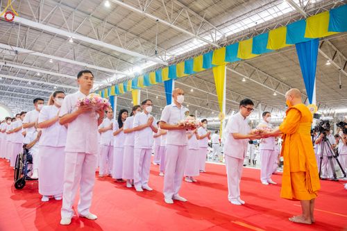 ภาพ No.77766:พิธีหล่อพระบรมพุทธเจ้า ทิศตะวันตก  วันอาทิตย์ที่ 19 มีนาคม พ.ศ. 2566 ณ วัดพระธรรมกาย จ.ปทุมธานี