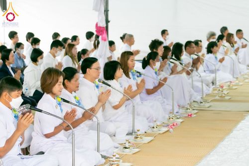 ภาพ No.119065:พิธีถวายภัตตาหารเป็นสังฆทาน แด่คณะพระธรรมยาตรา วันที่ 27 มกราคม พ.ศ. 2567 ณ อนุสรณ์สถานบางปลา จ.นครปฐม