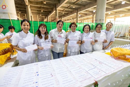 ภาพ No.123576:พิธีถวายสลากภัต แด่พระภิกษุสงฆ์ เพื่อโครงการธรรมยาตรา กตัญญูบูชา มหาปูชนียาจารย์ พระมงคลเทพมุนี (สด จนฺทสโร) พระผู้ปราบมาร อนุสรณ์สถาน 7 แห่ง ปีที่ 12 ระหว่างวันที่ 2 - 31 มกราคม พ.ศ.2567