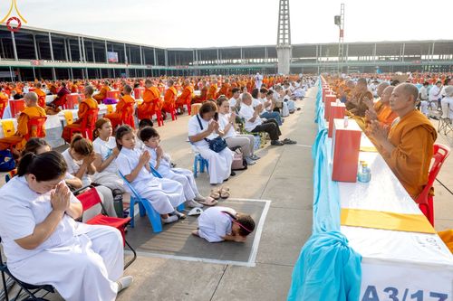 ภาพ No.219577:วันอังคารที่ 22 เมษายน พ.ศ. 2568 พิธีถวายมหาสังฆทานคณะสงฆ์ 40,000 กว่าวัดทั่วประเทศ เนื่องในวันคุ้มครองโลก ณ วัดพระธรรมกาย จ.ปทุมธานี