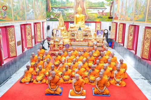 ภาพ No.101283:พิธีบรรพชาธรรมทายาท ในโครงการอุปสมบทบูชาธรรม มหาปูชนียาจารย์ พ.ศ. 2566 ณ วัดไชยชุมพลชนะสงคราม จ.กาญจนบุรี วันที่ 6 ธันวาคม พ.ศ. 2566
