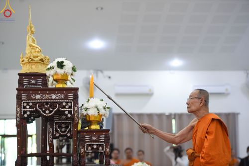 ภาพ No.103573:พิธีถวายจตุปัจจัย และภัตตาหารเป็นสังฆทาน , พิธีมอบอักษรสารตราตั้งฐานานุกรม และพัดยศ , การประชุมคณะสงฆ์ประจำจังหวัดสระบุรี  ณ ศูนย์ปฏิบัติธรรมจังหวัดสระบุรี อ.พระพุทธบาท จ.สระบุรี   วันอังคารที่ 19 ธันวาคม  พ.ศ. 2566