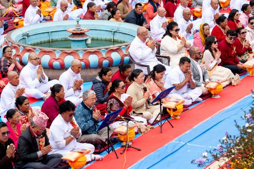 ภาพ No.209753:วันที่ 28 กุมภาพันธ์ พ.ศ.2568 พิธีเปิดโครงการบวชสามเณร พิธีถวายไทยธรรม พิธีขอขมามอบผ้าไตร  ณ เมืองปาตัน ประเทศเนปาล