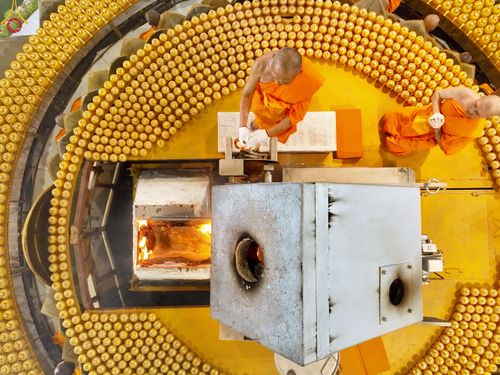 ภาพ No.82365:พิธีหล่อพระประธานเพื่อประดิษฐาน ณ มหาวิหารคด วันอาทิตย์ที่ 11 มิถุนายน พ.ศ. 2566 ณ สภาธรรมกายสากล วัดพระธรรมกาย