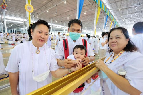 ภาพ No.77821:พิธีหล่อพระบรมพุทธเจ้า ทิศตะวันตก  วันอาทิตย์ที่ 19 มีนาคม พ.ศ. 2566 ณ วัดพระธรรมกาย จ.ปทุมธานี