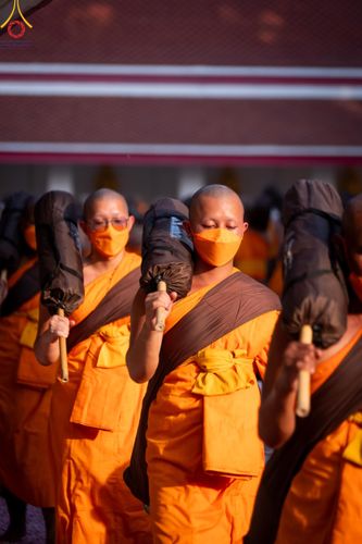 ภาพ No.110443:พิธีต้อนรับพระธรรมยาตรา ในโครงการธรรมยาตรากตัญญูบูชา มหาปูชนียาจารย์ พระมงคลเทพมุนี(สด จนฺทสโร) พระผู้ปราบมาร อนุสรณ์สถาน 7 แห่ง ปีที่ 12 วันที่ 11 มกราคม พ.ศ. 2567 ณ อนุสรณ์สถานลำดับที่ 3 สถานที่เกิดใหม่ในเพศสมณะ วัดสองพี่น้อง จ.สุพรรณบุรี