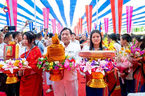 ภาพ No.176227:พิธีทอดกฐินสมทบ โดยมูลนิธิธรรมกาย ในนามหลวงพ่อธัมมชโย ณ วัดสัทธนารามา บานา วิหาร เมืองไดยุน รัฐอรุนาจาลประเทศ ประเทศอินเดีย วันที่ 15 พฤศจิกายน พ.ศ. 2567