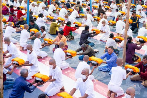 ภาพ No.130331:Photo Story ปฐมบรรพชาชาวพุทธมาร์มา Episode 3/5 วันที่ 9 กุมภาพันธ์ พ.ศ. 2567 ในโครงการบรรพชาสามเณร ครั้งแรกของชาวพุทธมาร์มา บังกลาเทศ ณ วัดธัมจักร อรัญกุฏิ เมืองรัมการ์ คาร์กาชารี บังกลาเทศ