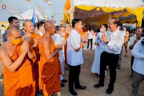 ภาพ No.79555:พิธีเททองหล่อพระประธาน ประจำอุโบสถวัดสายสุวพรรณ ณ มณฑลพิธีฯ ธรรมอุทยาน สัตตมหาสถาน หน้าอุโบสถวัดสายสุวพรรณ ต.คลองสี่ อ.คลองหลวง จ.ปทุมธานี วันเสาร์ที่ 1 เมษายน พ.ศ. 2566