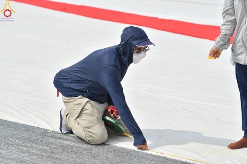 ภาพ No.128652:V.33 รวมพลังเพื่อบางกล่ำ การเตรียมงานของเจ้าหน้าที่หน่วยงานต่างๆ เพื่องานธรรมยาตราอัญเชิญพระบรมสารีริกธาตุ ประดิษฐาน ณ มหารัตนเจดีย์สิริปทุมสวรรค์ (เจดีย์อริยพุทธะ 5 พระองค์) ศูนย์ปฏิบัติธรรมภาคใต้ อ.บางกล่ำ จ.สงขลา ระหว่างวันที่ 9-10 มีนาคม พ.ศ. 2567