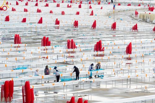 ภาพ No.218798:วันศุกร์ที่ 18 เมษายน พ.ศ. 2568 การเตรียมงานในลานธรรม , พระมหาธรรมกายเจดีย์ เพื่องานวันคุ้มครองโลก 22 เมษายน พ.ศ. 2568