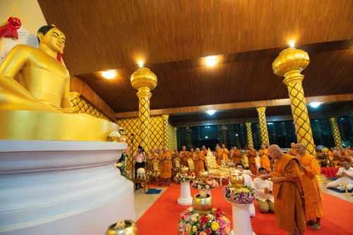 ภาพ No.210786:วันพฤหัสบดีที่ 13 มีนาคม พ.ศ. 2568  สมโภชพระประธานอุโบสถวัดป่าอุบลแก้ว จังหวัดอุบลราชธานี