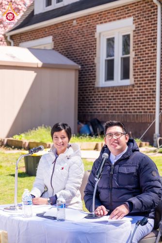 ภาพ No.62497:คณะศิษยานุศิษย์รวมใจสถาปนาและสมโภช ธรรมจักร เพื่ออัญเชิญประดิษฐาน ณ ยอดอุโบสถ 80 ปี หลวงพ่อธัมมชโย วัดพระธรรมกายนิวเจอร์ซี ประเทศสหรัฐอเมริกา  วันอาทิตย์ที่ 7 เมษายน พ.ศ. 2567