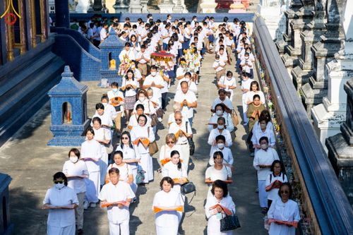 พิธีทอดผ้าป่าทำนุบำรุงศาสนสถาน ณ วัดอัมพวัน ต.เทศบาลเมือง อ.สองพี่น้อง จ.สุพรรณบุรี วันที่ 5 มกราคม พ.ศ. 2567