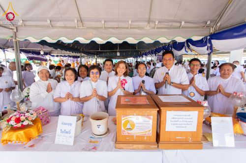 ภาพ No.211482:วันอาทิตย์ที่ 16 มีนาคม พ.ศ. 2568 พิธีทอดผ้าป่าฉลองปทุมเจดีย์ ณ ศูนย์อบรมเยาวชนปัตตานี