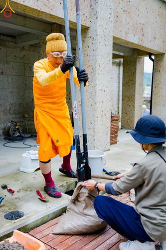 ภาพ No.137078:การเตรียมงาน ขุมหลุมเพื่อพิธีฝังลูกนิมิต ณ วัดพระธรรมกายโทชิหงิ ประเทศญี่ปุ่น วันพฤหัสบดีที่ 16 พฤษภาคม พ.ศ. 2567
