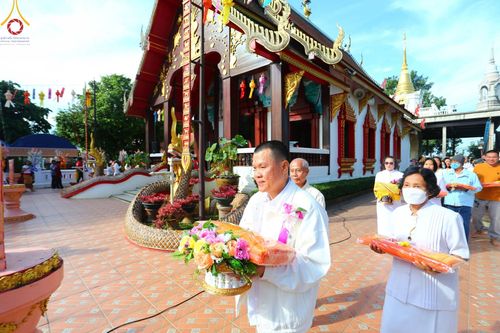 ภาพ No.95853:พิธีทอดกฐินสามัคคีทั่วไทย 5,000 วัด ณ วัดพระธาตุคู่บุญ จ.เชียงราย วันที่ 18 พฤศจิกายน พ.ศ. 2566
