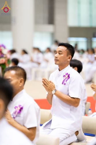 ภาพ No.134002:พิธีบูชาข้าวพระ  ในวันอาทิตย์ต้นเดือนที่ 7 เมษายน พ.ศ. 2567 ณ วัดพระธรรมกาย จ.ปทุมธานี