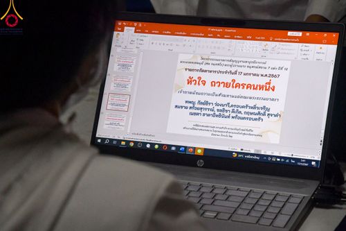 ภาพ No.113587:พิธีถวายภัตตาหารเป็นสังฆทาน แด่คณะพระธรรมยาตรา ปีที่ 12 วันที่ 17 มกราคม พ.ศ. 2567 ณ วัดโบสถ์(บน) บางคูเวียง จ.นนทบุรี