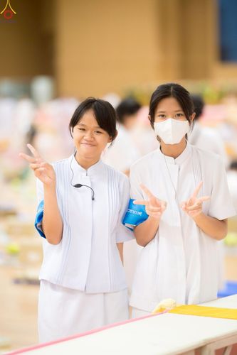 ภาพ No.225312:วันอาทิตย์ที่ 18 พฤษภาคม พ.ศ. 2568 พิธีร่วมบุญการศึกษา พระภิกษุ สามเณร ณ ห้องแก้วสารพัดนึก 2 วัดพระธรรมกาย