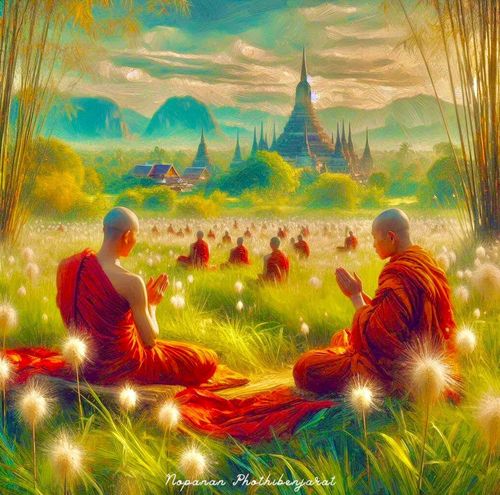 ภาพ No.144519:ภาพพระพุทธศาสนาจาก A.I. ชุดที่ 1 (Artificial Intelligence)