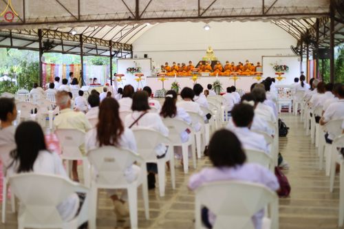 ภาพ No.76835:พิธีทอดผ้าป่าแก้วสำเร็จ เพื่อปูพื้นอาคารอเนกประสงค์ทั้ง 4 หลัง วันอาทิตย์ที่ 26 กุมภาพันธ์ พ.ศ. 2566 ณ ศูนย์ปฏิบัติธรรมนานาชาติเบตง จ.ยะลา