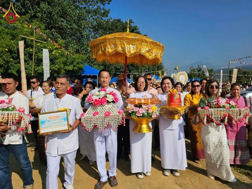 ภาพ No.178764:พิธีทอดกฐิน ณ ที่พักสงฆ์ปุญญวนาราม (พระธาตุม่อนวังผา หรือ อาศรมม่อนเผด) ต.ศิลาแลง อ.ปัว จ.น่าน ในโครงการกฐินสามัคคีทั่วไทย 30,000 วัด บูชาธรรม 80 ปี หลวงพ่อธัมมชโย โดยคณะศิษยานุศิษย์วัดพระธรรมกาย วันที่ 10 พฤศจิกายน พ.ศ. 2567