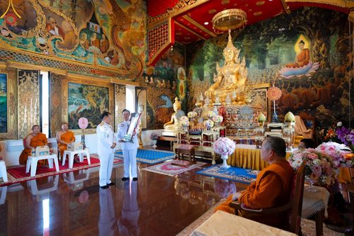 ภาพ No.124023:ผู้รักษาการแทนเจ้าอาวาสวัดมหาจุฬาลงกรณราชูทิศ เมตตาแต่งตั้งให้   “พระมหารณภพ โชติลาโภ” เจ้าอาวาสวัดพระธรรมกายลอนดอน ประเทศอังกฤษ ดำรงตำแหน่งฐานานุกรม ที่ “พระครูวินัยธร” ณ พระอุโบสถกลางน้ำ วัดมหาจุฬาลงกรณราชูทิศ