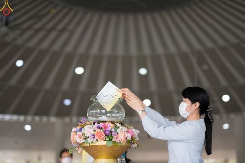 ภาพ No.85621:พิธีบุพเปตพลีครั้งที่ 138 ร่วมอุทิศบุญแด่หมู่ญาติที่ล่วงลับไปแล้ว และสืบทอดอายุพระพุทธศาสนา วันพุธที่ 16 สิงหาคม พ.ศ. 2566 (วันพระแรม 15 ค่ำ เดือน 8-8 ณ หอฉันคุณยายอาจารย์ฯ วัดพระธรรมกาย