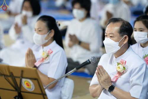 ภาพ No.69972:พิธีถวายภัตตาหารเป็นสังฆทาน แด่คณะพระธรรมยาตราฯ ในโครงการธรรมยาตราฯ ปีที่ 11 ณ อนุสรณ์สถานมหาวิหารพระมงคลเทพมุนี อ.สองพี่น้อง จ.สุพรรณบุรี วันที่ 10 มกราคม พ.ศ. 2566