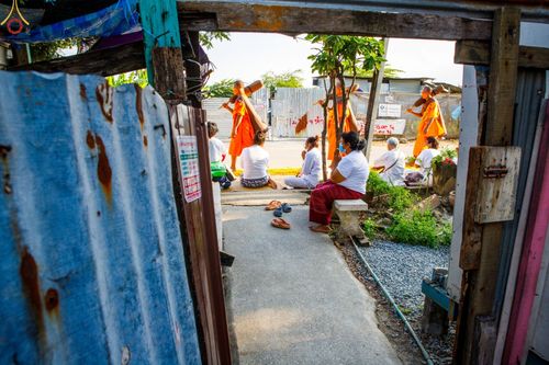 ภาพ No.72429:พิธีต้อนรับพระธรรมยาตรา ในโครงการธรรมยาตรากตัญญูบูชา มหาปูชนียาจารย์ พระมงคลเทพมุนี(สด จนฺทสโร) พระผู้ปราบมาร อนุสรณ์สถาน 7 แห่ง ปีที่ 11 วันที่ 18 มกราคม พ.ศ. 2566 ณ อนุสรณ์สถานลำดับที่ 4 สถานที่เกิดด้วยกายธรรม วัดโบสถ์ (บน) บางคูเวียง อ.บางกรวย จ.นนทบุ
