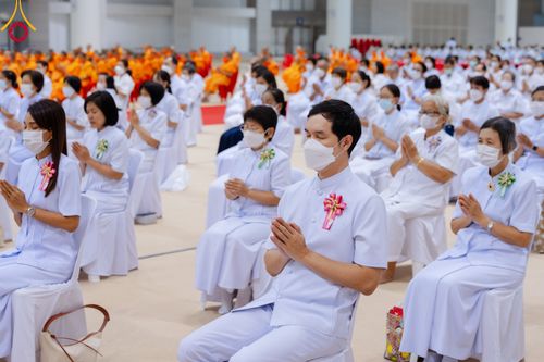 ภาพ No.91013:พิธีบำเพ็ญกุศลสวดพระอภิธรรม  อุบาสกถาวร พรหมถาวร (อุบาสกผู้ปั้นพระ) คืนที่ 6 วันพฤหัสบดีที่ 19 ตุลาคม พ.ศ. 2566 ณ ห้องแก้วสารพัดนึก 1 สภาธรรมกายสากล วัดพระธรรมกาย จ.ปทุมธานี