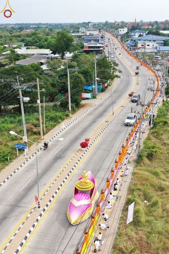 ภาพ No.68892:พิธีต้อนรับพระธรรมยาตรา ในโครงการธรรมยาตรากตัญญูบูชา มหาปูชนียาจารย์ พระมงคลเทพมุนี(สด จนฺทสโร) พระผู้ปราบมาร อนุสรณ์สถาน 7 แห่ง ปีที่ 11 วันที่ 3 มกราคม พ.ศ. 2566 ณ อนุสรณ์สถานมหาวิหารพระมงคลเทพมุนี จ.สุพรรณบุรี