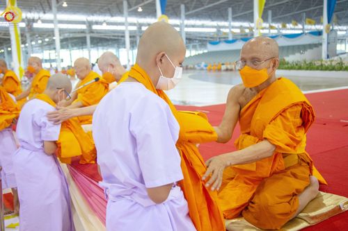 ภาพ No.79877:พิธีขอบรรพชา , พิธีคล้องอังสะ พิธีขอสรณคมน์และศีล , พิธีขอนิสสัย ในโครงการบรรพชาสามเณรฟื้นฟูพระพุทธศาสนาทั่วไทย วันเสาร์ที่ 8 เมษายน พ.ศ.2566