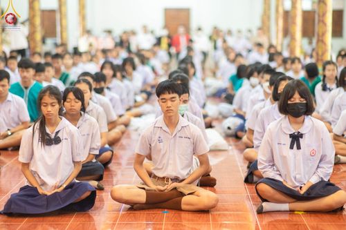 ภาพ No.105055:วันรวมพลังเด็กดี V-Star ผู้นำฟื้นฟูศีลธรรมโลก จังหวัดตาก ณ วัดดอนเจดีย์ อ.พบพระ จ.ตาก วันจันทร์ที่ 25 ธันวาคม พ.ศ. 2566