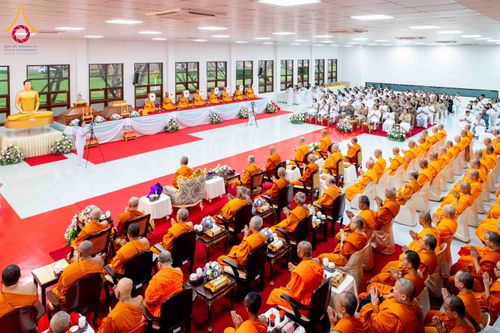 ภาพ No.315131:วันจันทร์ที่ 23 มีนาคม พ.ศ. 2569 พิธีบำเพ็ญกุศล คุณพ่อณรงค์ จินตมากุล  สิริอายุ 99 ปี 11 เดือน โยมบิดา พระครูปลัดรัตนวีรวัฒน์ (รังสฤษดิ์ อิทฺธิจินตโก) ที่ปรึกษาเจ้าคณะจังหวัดปทุมธานี เจ้าอาวาสวัดพระธรรมกาย  ณ ห้องปลูกศรัทธา 2 วัดพระธรรมกาย ปทุมธานี