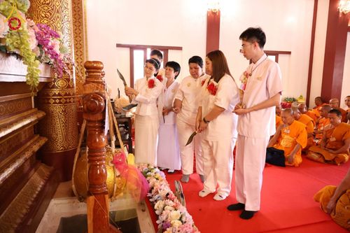 ภาพ No.61574:พิธีตัดลูกนิมิตผูกพัทธสีมา อุโบสถจิตตะอริยศุภกุล วันพฤหัสบดีที่ ๑๘ เมษายน พ.ศ.๒๕๖๗ ณ วัดกิ่วลม ตำบลบ่อหลวง อำเภอฮอด จังหวัดเชียงใหม่