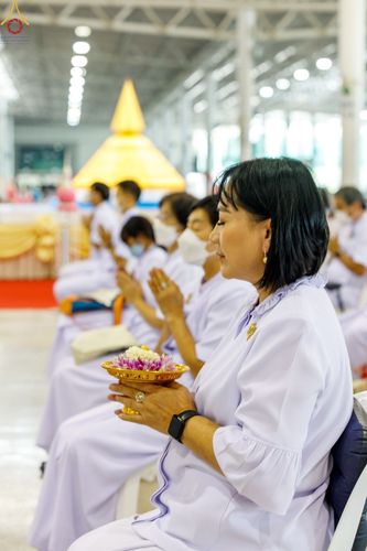 ภาพ No.76922:พิธีบูชาข้าวพระ ในวันมาฆบูชา อาทิตย์ต้นเดือนที่ 6 มีนาคม พ.ศ. 2566 ณ วัดพระธรรมกาย จ.ปทุมธานี