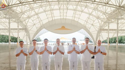 ภาพ No.223138:วันที่ 2 -10 พฤษภาคม พ.ศ. 2568 พิธีตัดปอยผม ปลงผม พิธีขอขมาลาอุปสมบทอุทิศชีวิต ของอุบาสก พิสิทธิ์ หมื่นแกล้ว  ณ วัดพระธรรมกาย