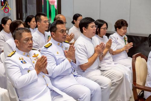 ภาพ No.231233:วันพฤหัสบดีที่ 3 กรกฏาคม พ.ศ. 2568 พิธีมุทิตาสักการะพระภิกษุนาคหลวง พระมหาพนาวัฒน์ ธมฺมนฺตคามี (จันทร์เผือก) เปรียญธรรม ๙ ประโยค ณ วัดพระธรรมกาย ปทุมธานี