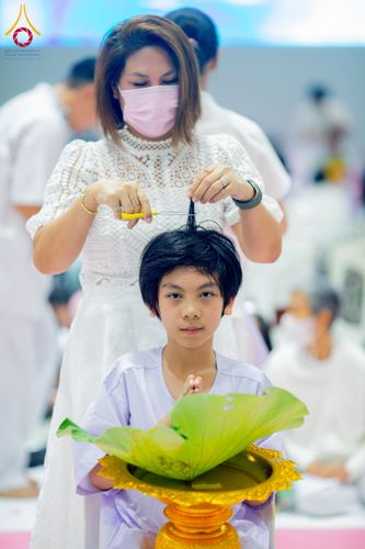 ภาพ No.213528:วันเสาร์ที่ 29 มีนาคม พ.ศ. 2568 พิธีปลงผม โครงการสามเณรยุวธรรมทายาท รุ่นที่ 33 โครงการสามเณรมัชฌิมธรรมทายาท รุ่นที่ 29 ณ ห้องปฏิบัติธรรมวิหารคด คอร์ 13 วัดพระธรรมกาย