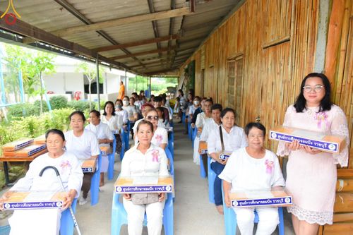 ภาพ No.142995:พิธีทอดผ้าป่าสามัคคีเพื่อสมทบทุนสร้างหอฉัน ๑๑๓ ปี  คุณยายอาจารย์มหารัตนอุบาสิกาจันทร์ขนนกยูง ครั้งที่ ๙ วันอาทิตย์ที่ ๓๐  มิถุนายน พ.ศ. ๒๕๖๗ ณ ศูนย์การศึกษาจอมบึง ต.รางบัว อ.จอมบึง จ.ราชบุรี