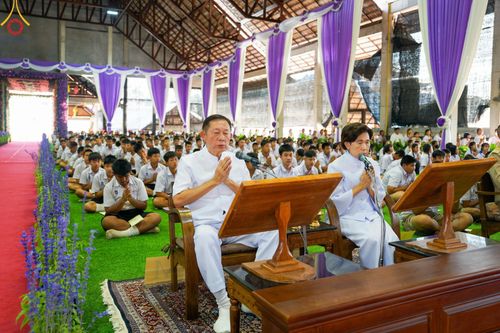 ภาพ No.125622:พิธีมอบโล่และทุนการศึกษา โครงการโรงเรียนส่งเสริมศีลธรรม  "นักบุญขุนเขา" ครั้งที่ ๒ ณ อาคารธรรมสภา วัดบ้านขุน ตำบลบ่อหลวง อำเภอฮอด จังหวัดเชียงใหม่ วันอังคารที่ ๒๗ กุมภาพันธ์ พ.ศ.๒๕๖๗