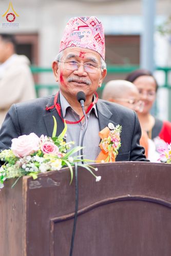 ภาพ No.209759:วันที่ 28 กุมภาพันธ์ พ.ศ.2568 พิธีเปิดโครงการบวชสามเณร พิธีถวายไทยธรรม พิธีขอขมามอบผ้าไตร  ณ เมืองปาตัน ประเทศเนปาล