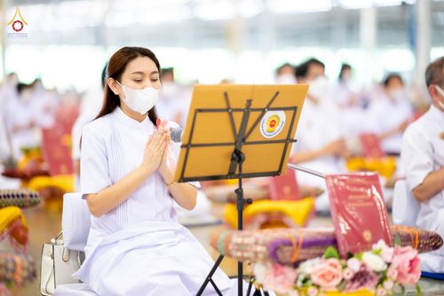 ภาพ No.80510:พิธีถวายทุนสนับสนุนการสร้าง พระไตรปิฎกฉบับธรรมชัย วันเสาร์ที่ 29 เมษายน พ.ศ. 2566 ณ สภาธรรมกายสากล วัดพระธรรมกาย