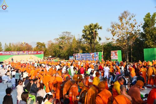 ภาพ No.75696:พิธีเจริญพระพุทธมนต์ และ ตักบาตรพระ 1,111 รูป  บำเพ็ญกุศลเพื่อถวายพระพรชัยมงคลแด่  สมเด็จพระเจ้าลูกเธอ เจ้าฟ้าพัชรกิติยาภา นเรนทิราเทพยวดี กรมหลวงราชสาริณีสิริพัชร มหาวัชรราชธิดา วันเสาร์ที่ 11 กุมภาพันธ์ พ.ศ. 2566 ณ วัดห้วยตองสัก อ.จอมทอง จ.เชียงใหม่