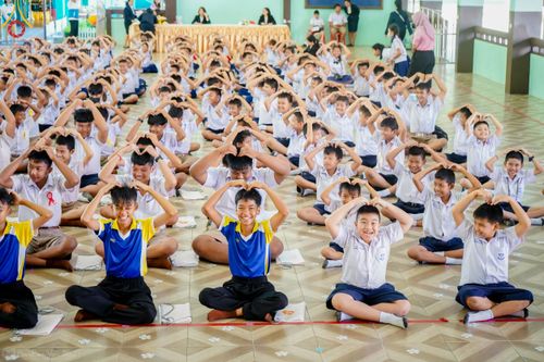 ภาพ No.104778:วันรวมพลังเด็กดี V-star ผู้นำฟื้นฟูศีลธรรมโลก จังหวัดพังงา วันที่ 22 ธันวาคม พ.ศ. 2566 ณ โรงเรียนอนุบาลพังงา