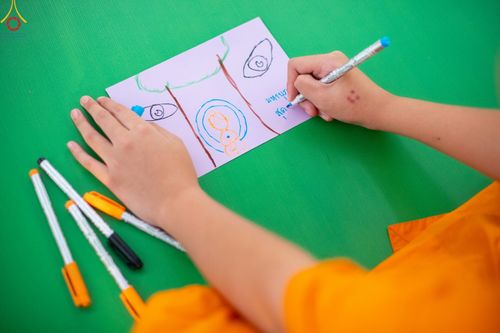 ภาพ No.80638:สามเณรชมนิทรรศการ และสื่อนวัตกรรมพระพุทธศาสนาภาพยนต์ 3 มิติ-จักรวาลนฤมิต ในโครงการบรรพชาสามเณร ฟื้นฟูพระพุทธศาสนาทั่วไทย ประจำปี 2566 ณ วัดพระธรรมกาย จ.ปทุมธานี